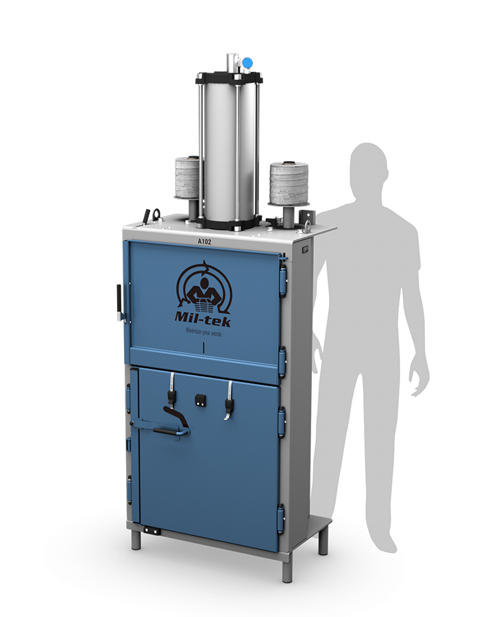 A102-2026-blaue-Karton-und-Kunststoffpresse-CH-DE