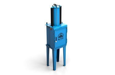 Mil-tek Dosenpresse 2101 in Blau – Seitenansicht