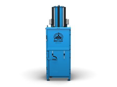 Mil-tek Ballenpresse 2305 in Blau – Vorderansicht