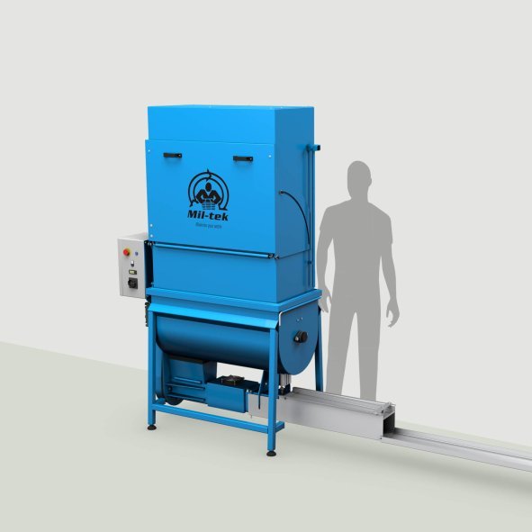 Mil-tek EPS1000 Styroporpresse zur Verdichtung von EPS mit Austragsrinne