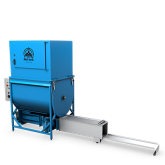 Mil-tek EPS2000 Styroporpresse mit Austragskanal für verdichtetes EPS