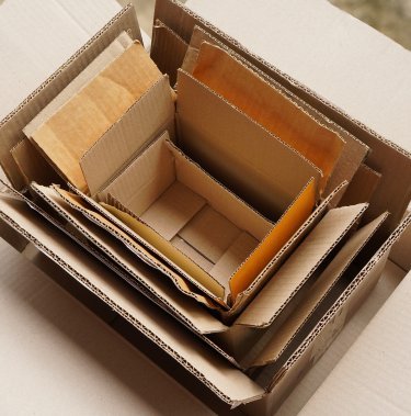 Kartonagen für das Recycling vorbereiten